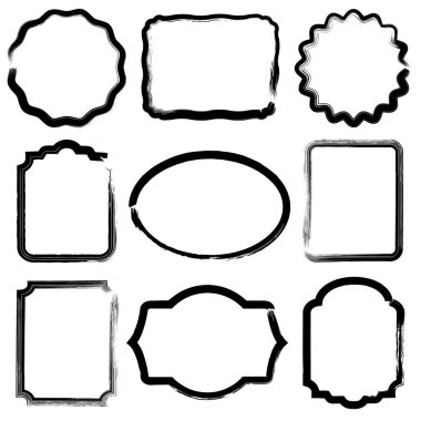 Grunge elle çizilmiş darbeleri okları beyaz adam kümesi