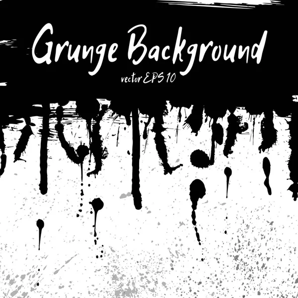 Grunge background with hand drawn ink spots and splash for desig — Stock Vector