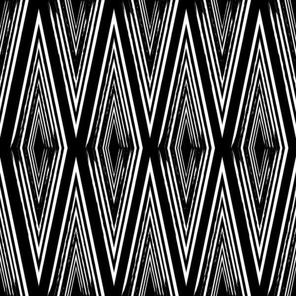 Nahtloser Musterhintergrund mit handgezeichneten Linien-Rauten. abs — Stockvektor