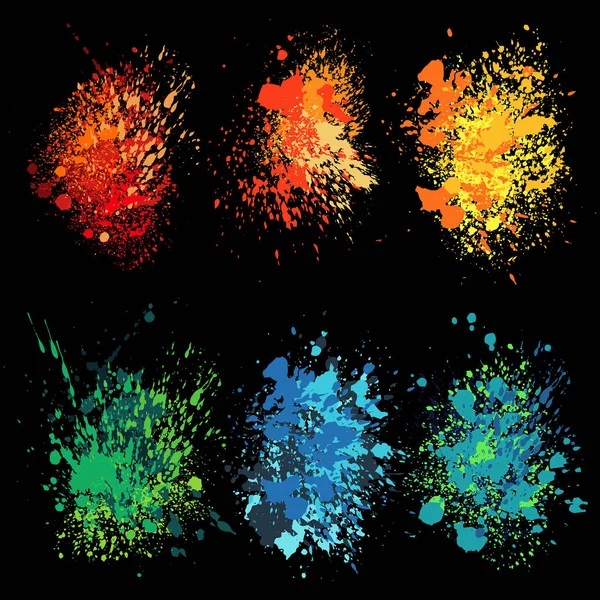 Set de couleurs taches — Image vectorielle