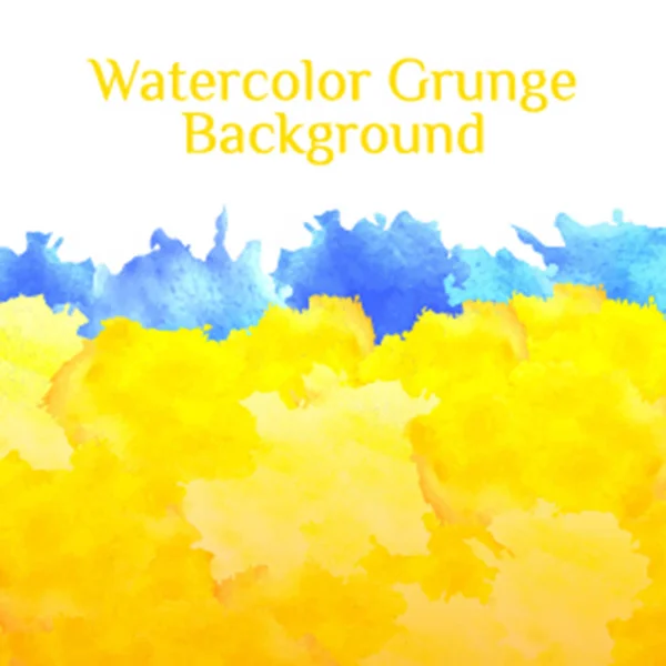 Set hand getrokken kleurrijke aquarel vlekken op witte achtergrond — Stockvector