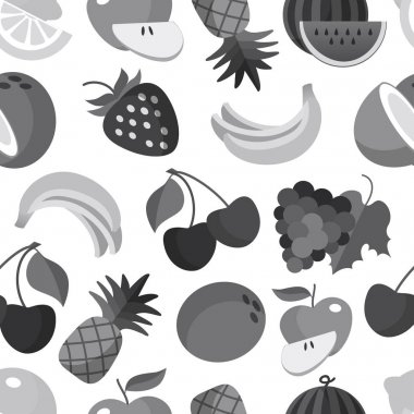 Tek renkli meyve Dikişsiz desen arka plan