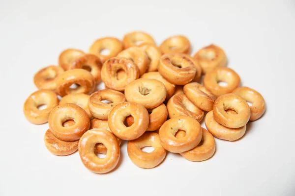 Puñado Bagels Rusos Mini Bagels — Foto de Stock