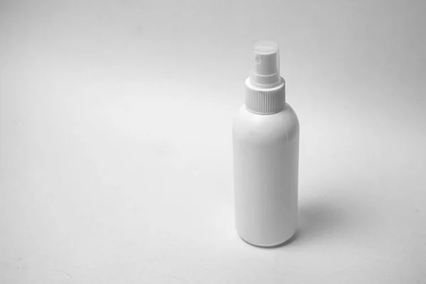 Sanitizer Białej Butelce Dezynfekcji Rąk Powierzchni — Zdjęcie stockowe