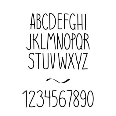 Basit bir yazı el yazısı.