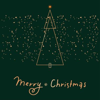 Neşeli Noel celebtrating tebrik kartı. Vektör şablon tasarımı için.