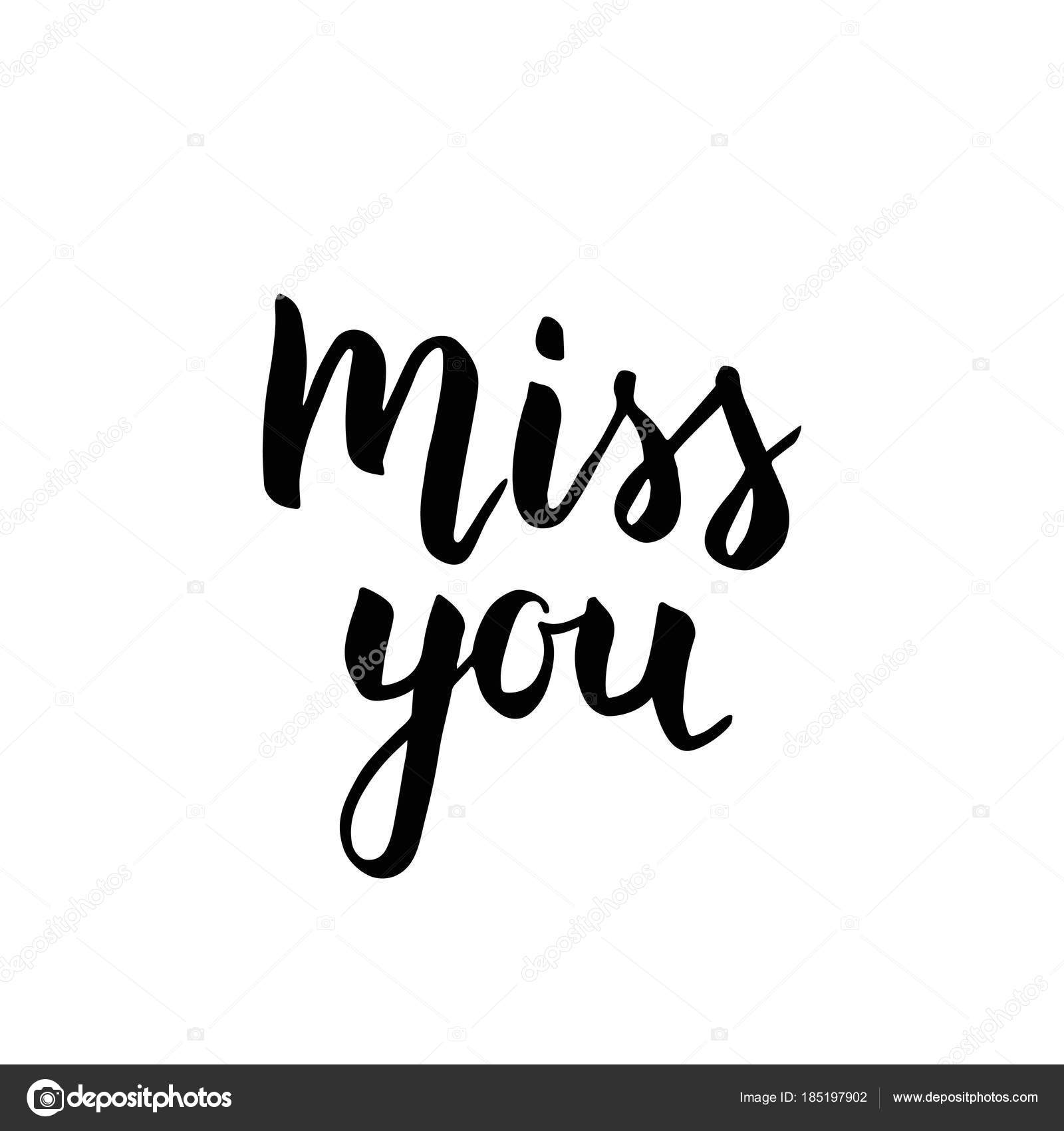 miss you handwritten inspirational