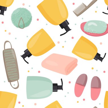 Banyo pürüzsüz desen. Sıvı sabunla kusursuz bir arkaplan.