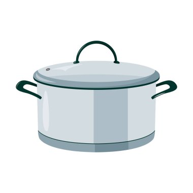 Gerçekçi basit bir tarz. Açık mavi pan çizimi beyaz arkaplanda izole edildi.