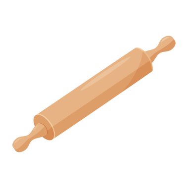 Beyaz arka planda izole edilmiş. Basit merdane vektörü çizimi.