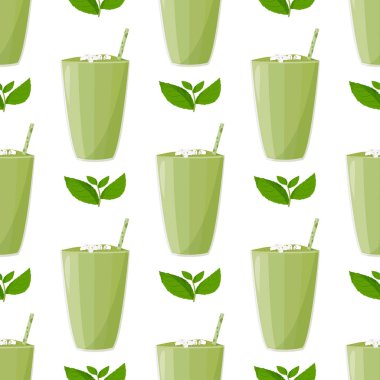 Detokssuz desen. Sağlıklı taze içecek arkaplanı.