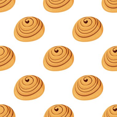 Lezzetli tarçınlı çörek kalıbı. Taze fırın arka planı.