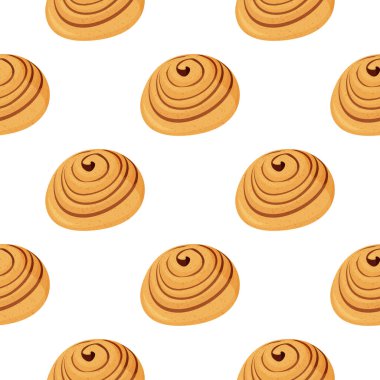 Lezzetli tarçınlı çörek kalıbı. Taze fırın arka planı.