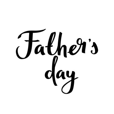 Vektör çizimi. Babalar Günün kutlu olsun Kaligrafi tebrik kartı.