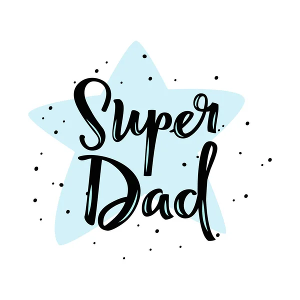 Векторні Ілюстрації Вітальна Листівка Super Dad — стоковий вектор