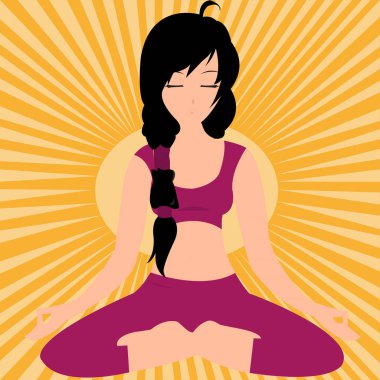 Yoga konum oturmuş