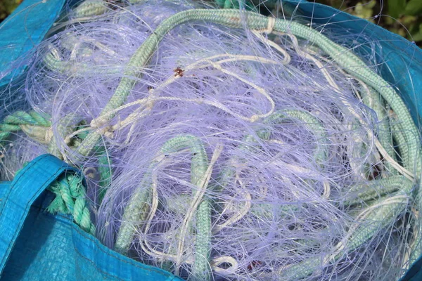 袋に漁網 — ストック写真