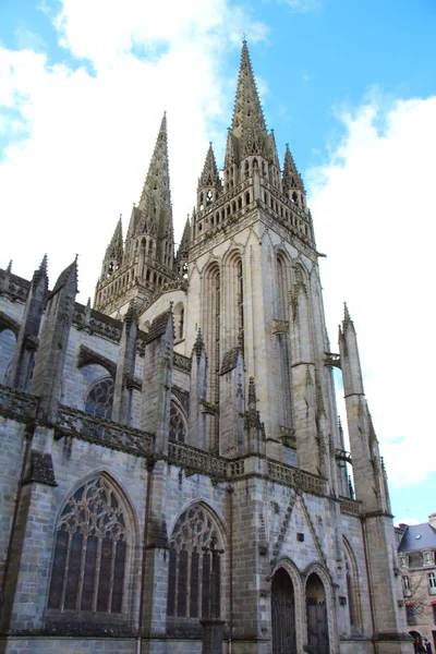 Catedral de Saint Corentin en Quimper —  Fotos de Stock