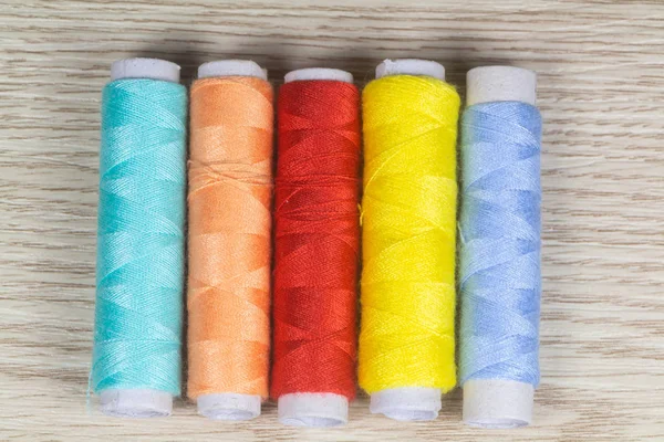 Multicolored sewing threads — Stock Photo, Image