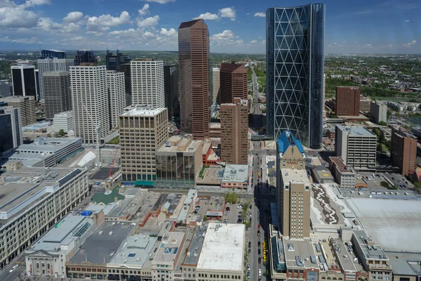 Vista de una parte de la ciudad Calgary — Foto de Stock