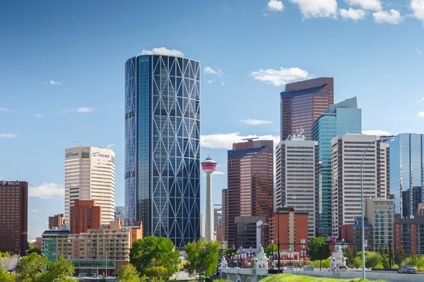 Blick auf einen Teil der Stadt Calgary — Stockfoto
