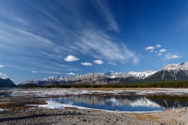 Alt göl KANANASKIS Dağları 