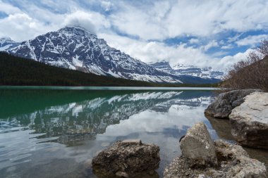 dağ upperlake Kanada Rocky Dağları