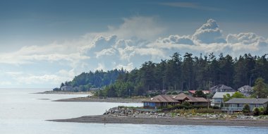 The coastline at Comox clipart