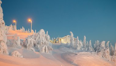 lapland, kış manzarası