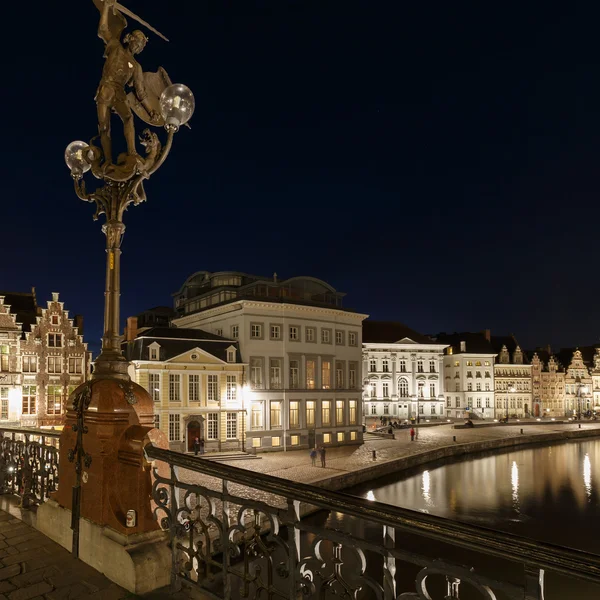 Historic center of city of Ghent at Belgium — Stock Photo, Image