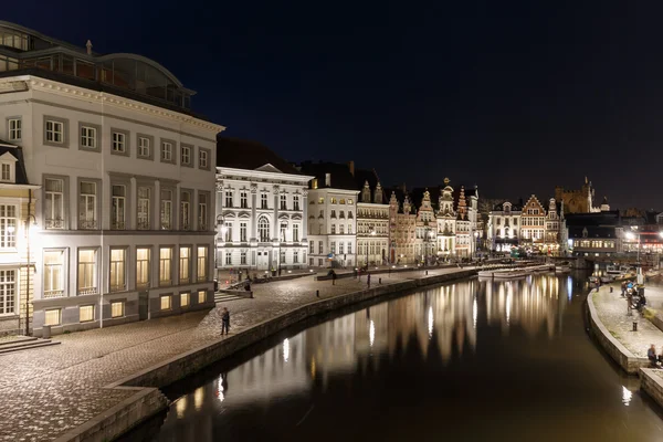 Historic center of city of Ghent at Belgium — Stock Photo, Image