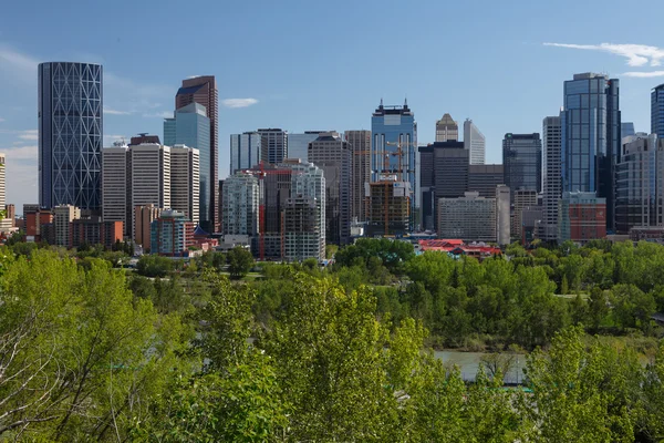 Udsigt over en del af byen Calgary - Stock-foto