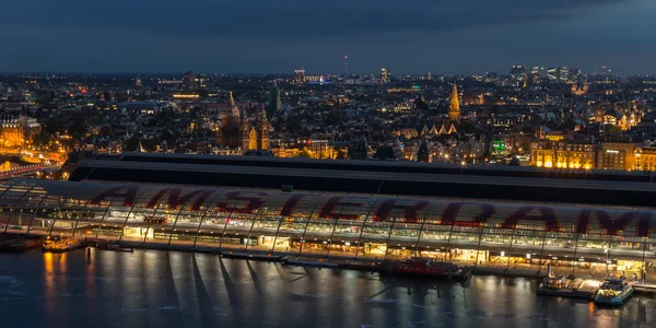 Zobacz na miasto Amsterdam — Zdjęcie stockowe