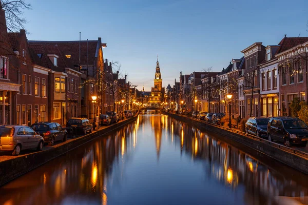 Stad centrum van Alkmaar Nederland — Stockfoto