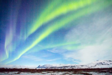 Aurora borealis veya Kuzey ışıkları 