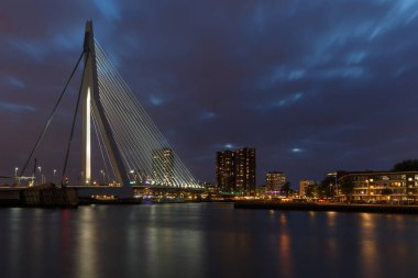 Erasmus bridge Rotterdam  clipart