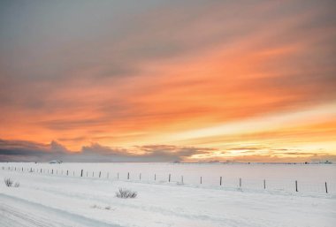Kutup kış manzarası