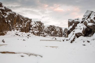 Güzel İzlanda manzarası