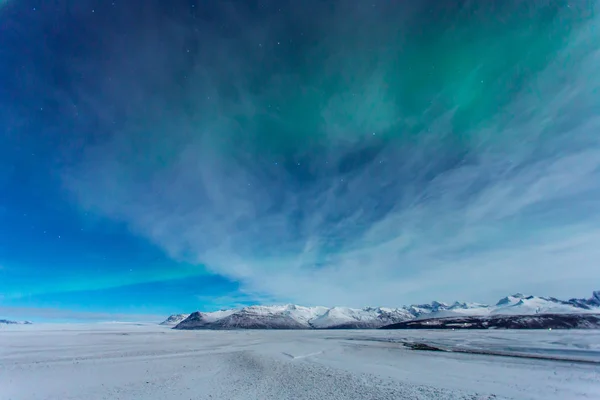 Aurora borealis, vagy az északi fény — Stock Fotó