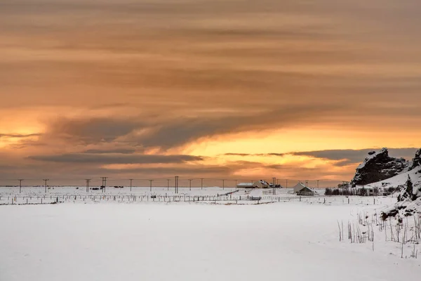 Artic winterlandschap — Stockfoto