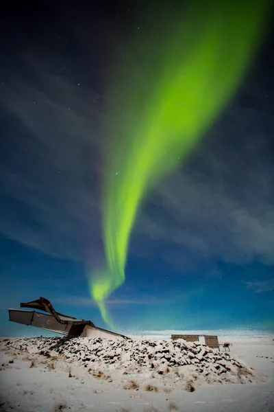 Aurora boreale o aurora boreale — Foto Stock