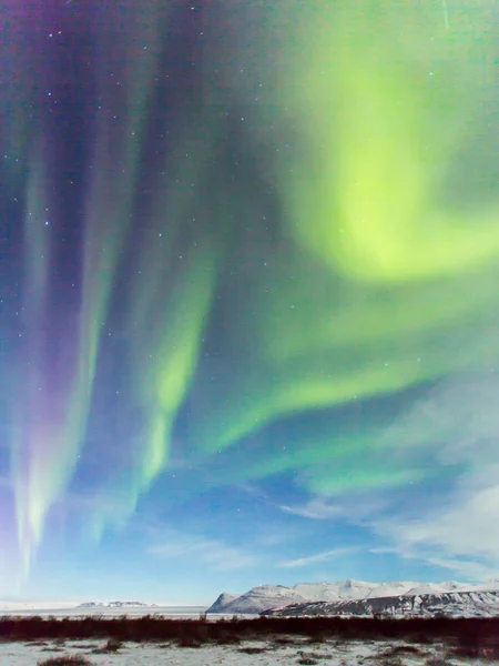 Polarlichter oder Nordlichter — Stockfoto