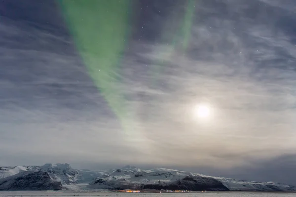 Aurora boreal o las auroras boreales — Foto de Stock