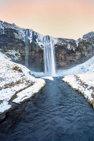 斯科加瀑布瀑布冰岛 — 图库照片