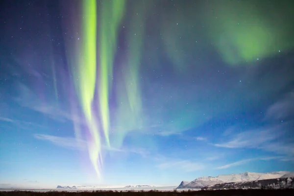 Polarlichter oder Nordlichter — Stockfoto