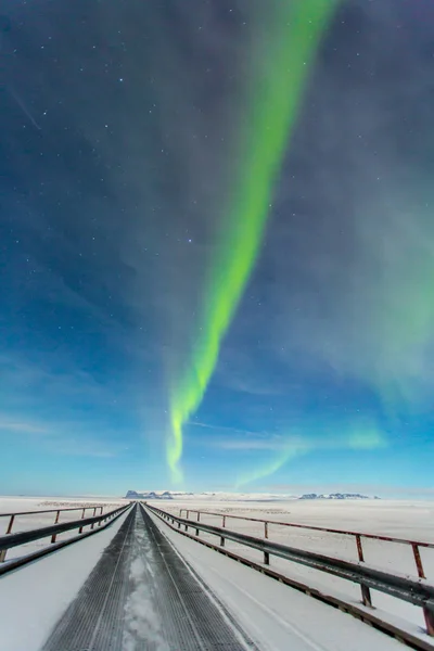Aurora boreal ou as luzes do norte — Fotografia de Stock