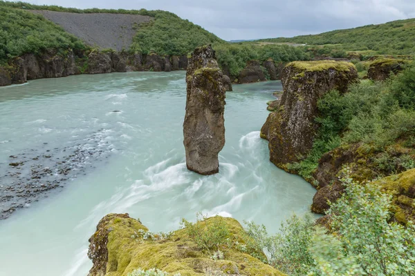 Gletscherfluss hvita auf Island — Stockfoto
