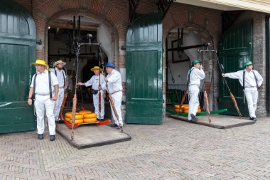 Ünlü Hollandalı peynir pazarı