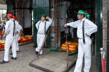 Ünlü Hollandalı peynir pazarı