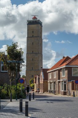 West Terschelling with the lighthouse Brandaris clipart